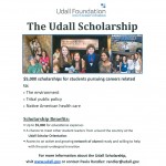 Udall Flyer--November 7 Deadline