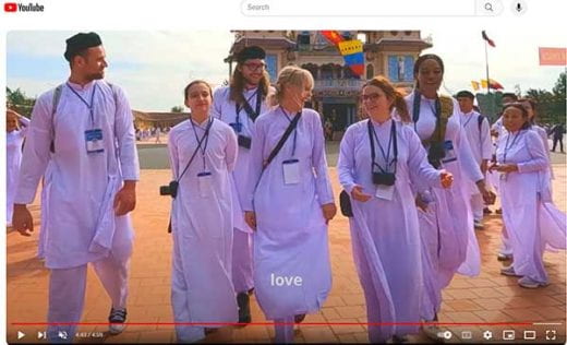 screenshot of video showing K-State students in Vietnam