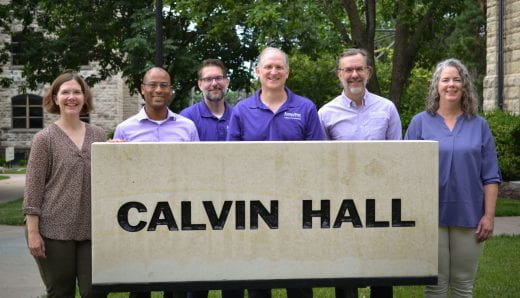 Photo of the dean and associate and assistant deans of K-State's College of Arts and Sciences