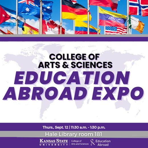 Graphic about College of Arts and Sciences Education Abroad Expo