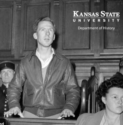Old black and white photo of Garry Davis