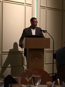 Mitchell during Monday's artist talk