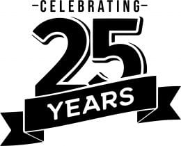 Celebrating 25 Years logo