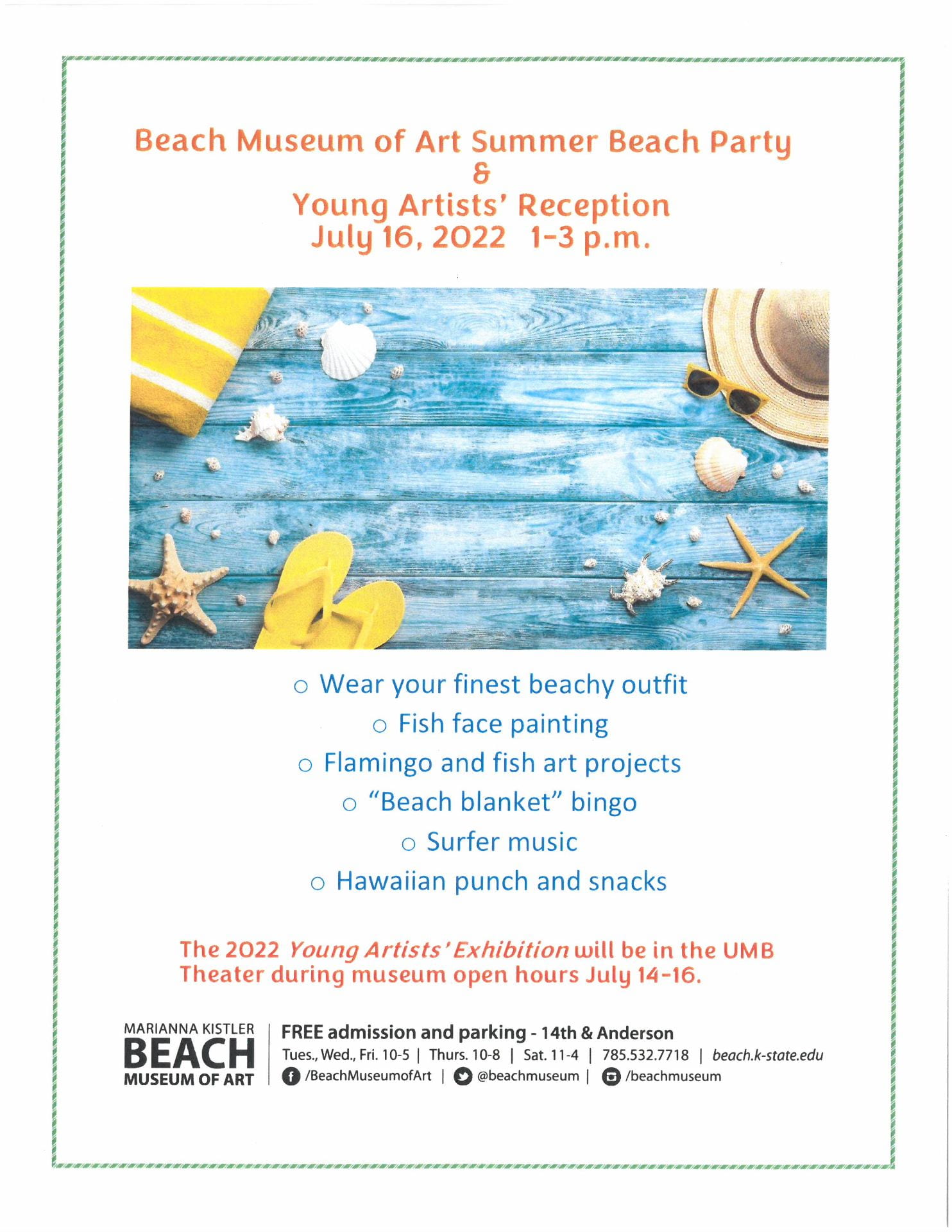 Flyer promoting party