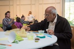 Family workshop at the Beach Museum of Art