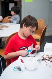 Family workshop at the Beach Museum of Art