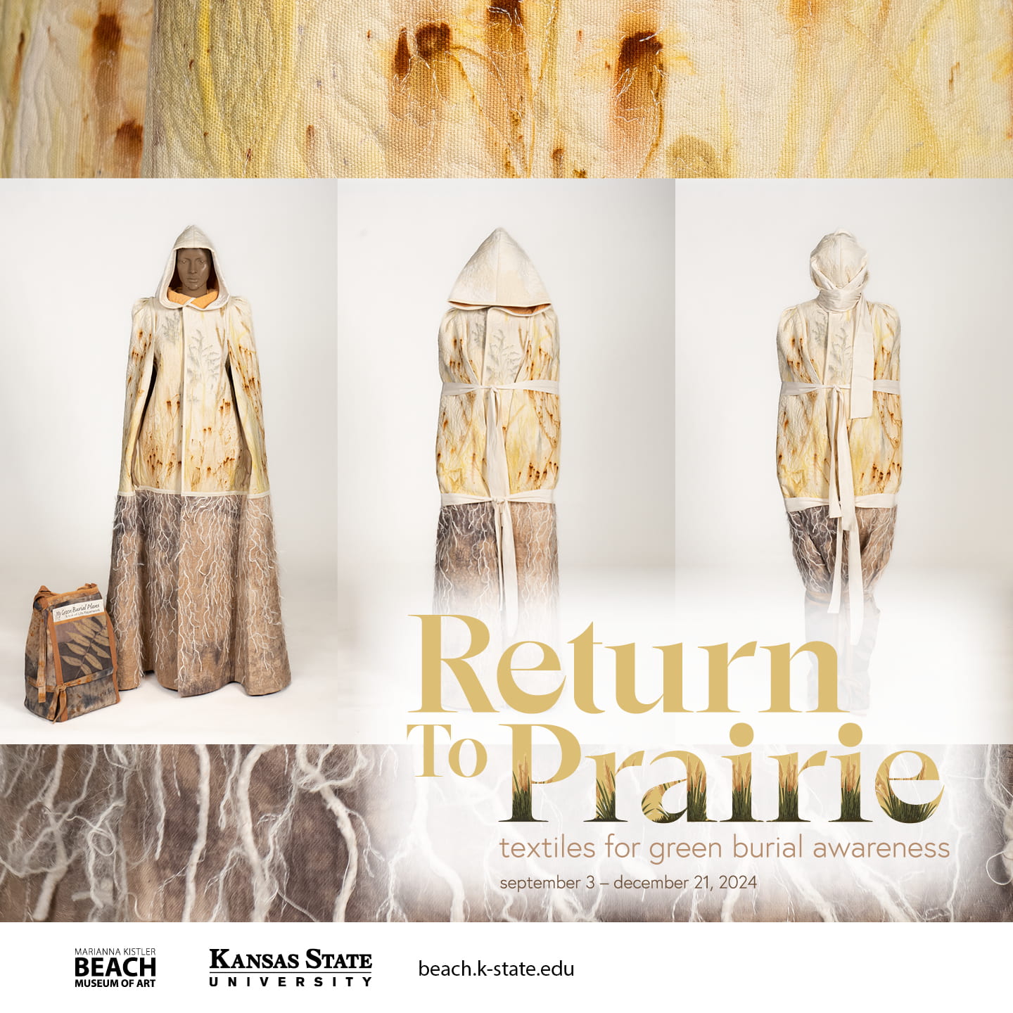 "Return to Prairie: Textiles for Green Burial Awareness" exhibition publicity image