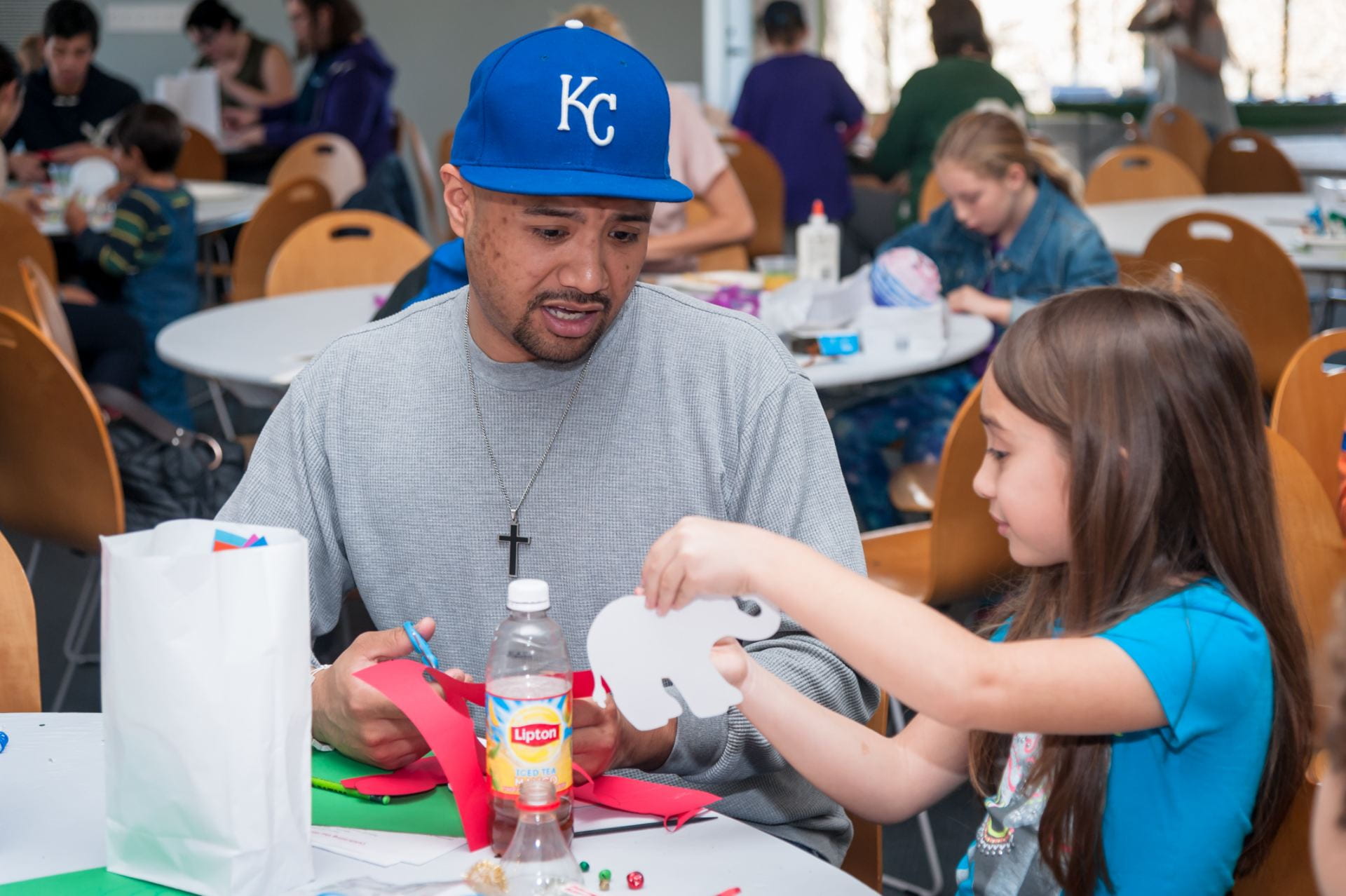 Family workshop at the Beach Museum of Art