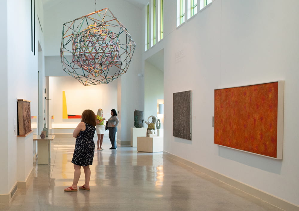 A view of the Orval Hempler Gallery at the Beach Museum of Art.