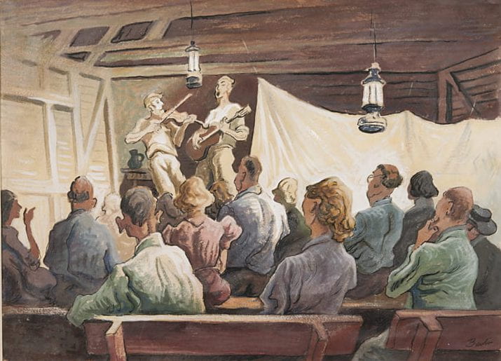  "Meeting House," by Thomas Hart Benton, 1954.1