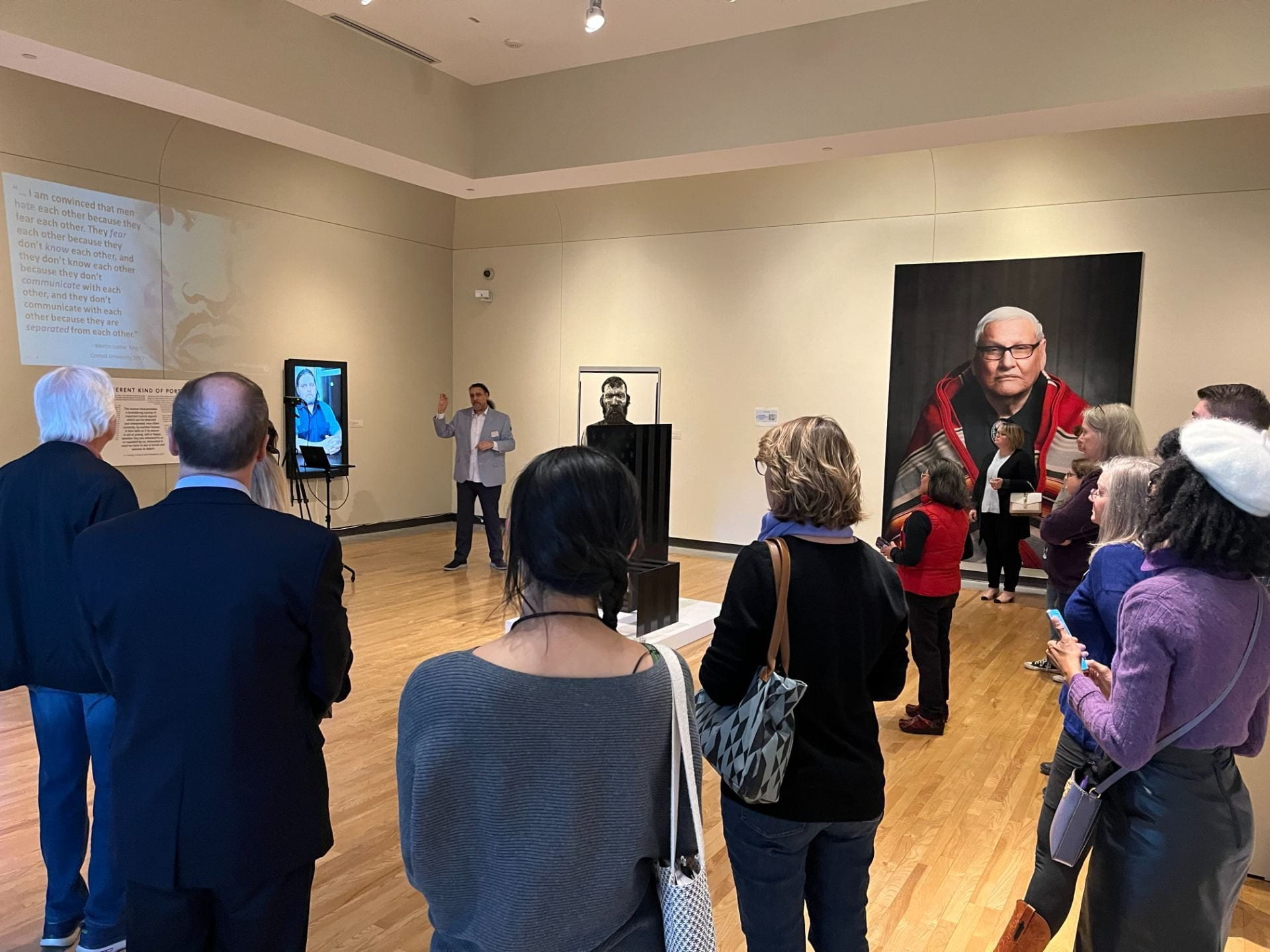 Gallery discussion with participants