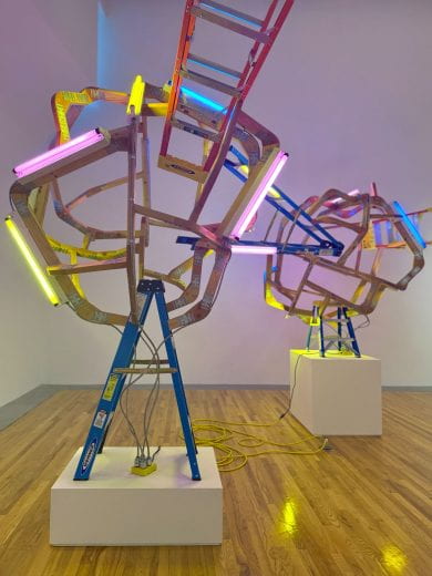 A view of the "Kansas Triennial 25/26" exhibition at the Beach Museum of Art.