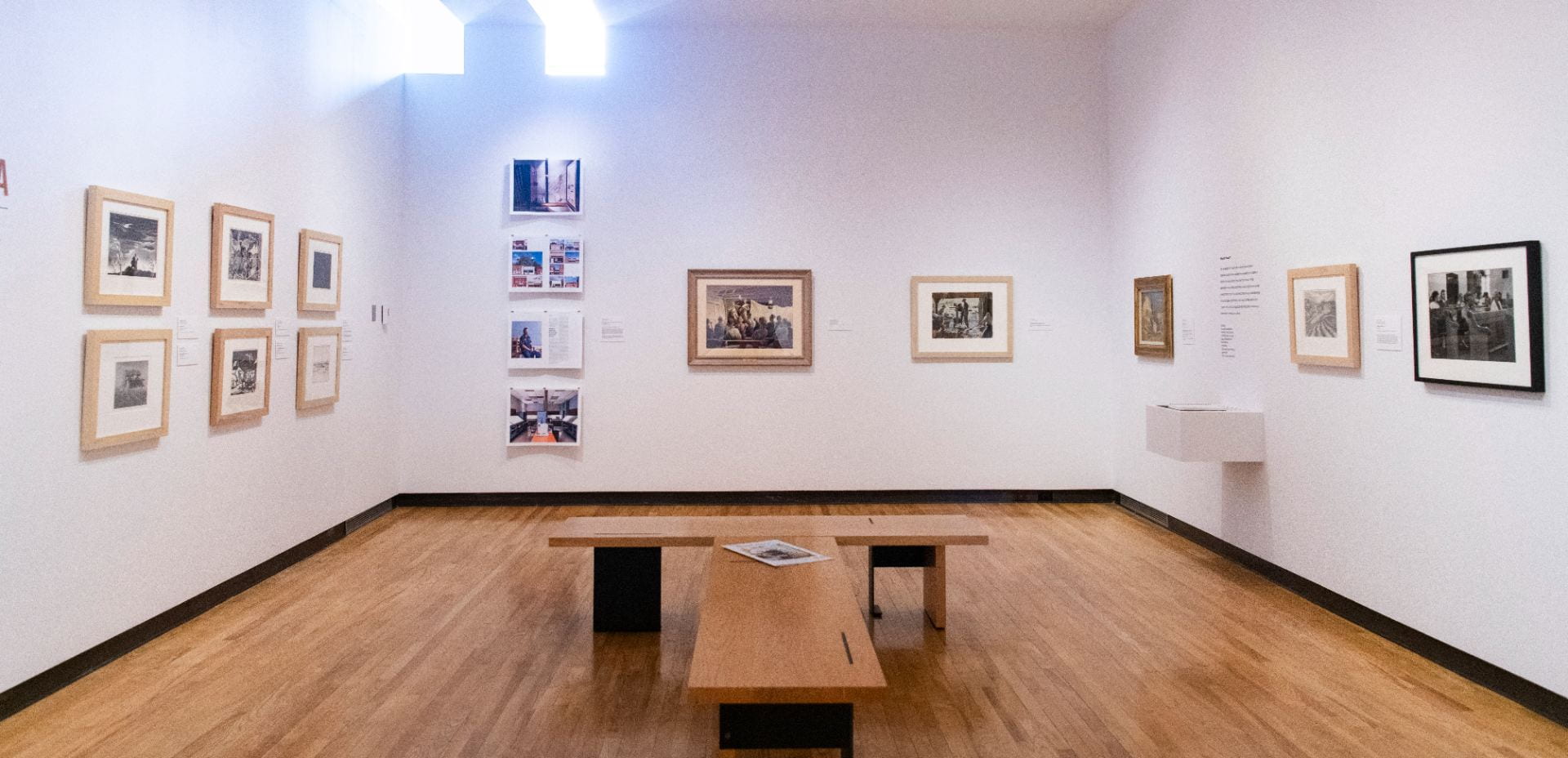 A view of the "Rural America" exhibition at the Beach Museum of Art