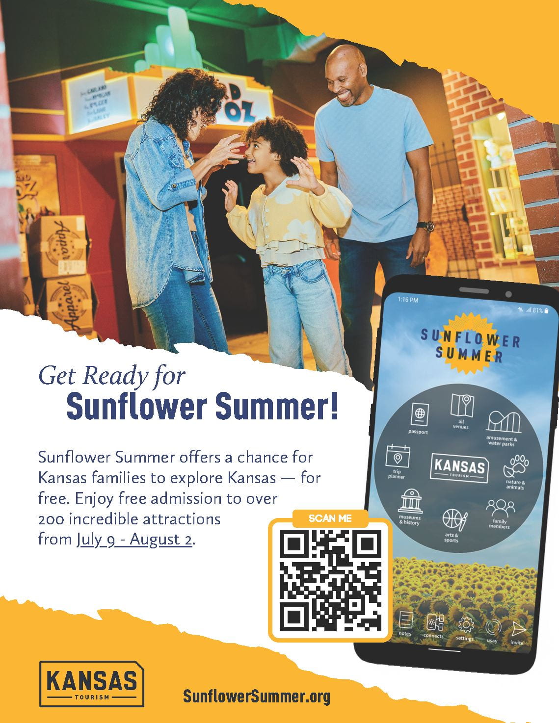 Sunflower Summer 2026 flyer
