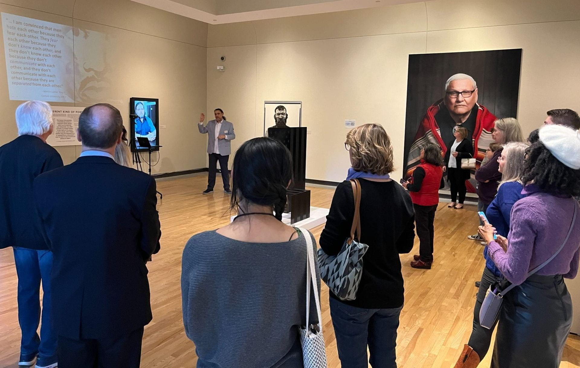 Gallery discussion with participants