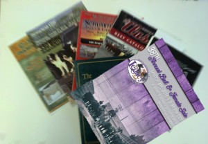 Piles of bull sale catalogs