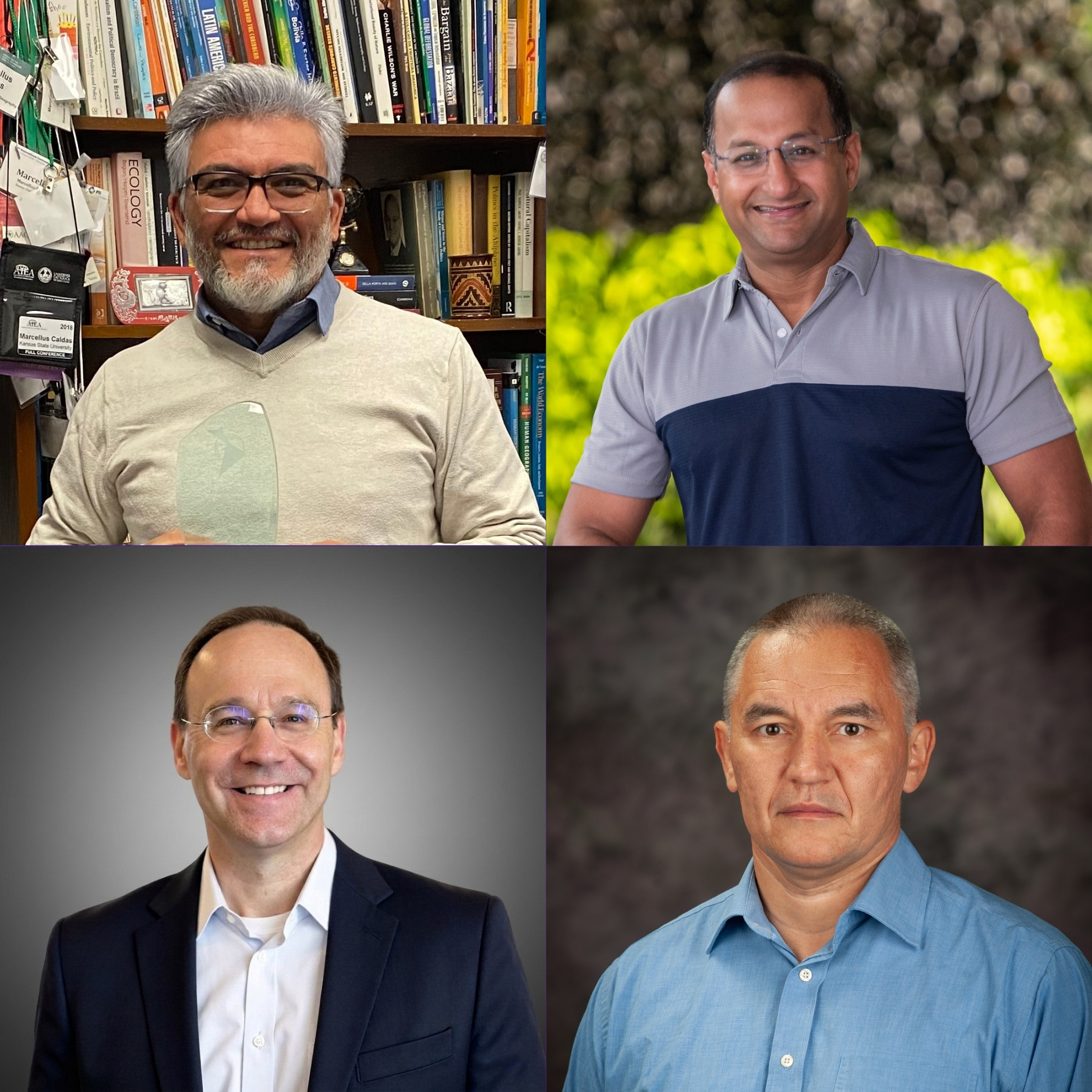 Top left: Marcellus Caldas; top right: Bala Natarajan; bottom left; Jeffrey Pickering; bottom right: Artem Rudenko