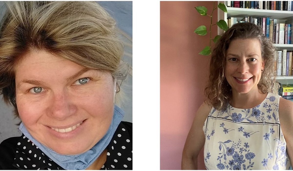 A two-photo collage of Wendy Matlock and Krista Danielson smiling for individual portraits. 