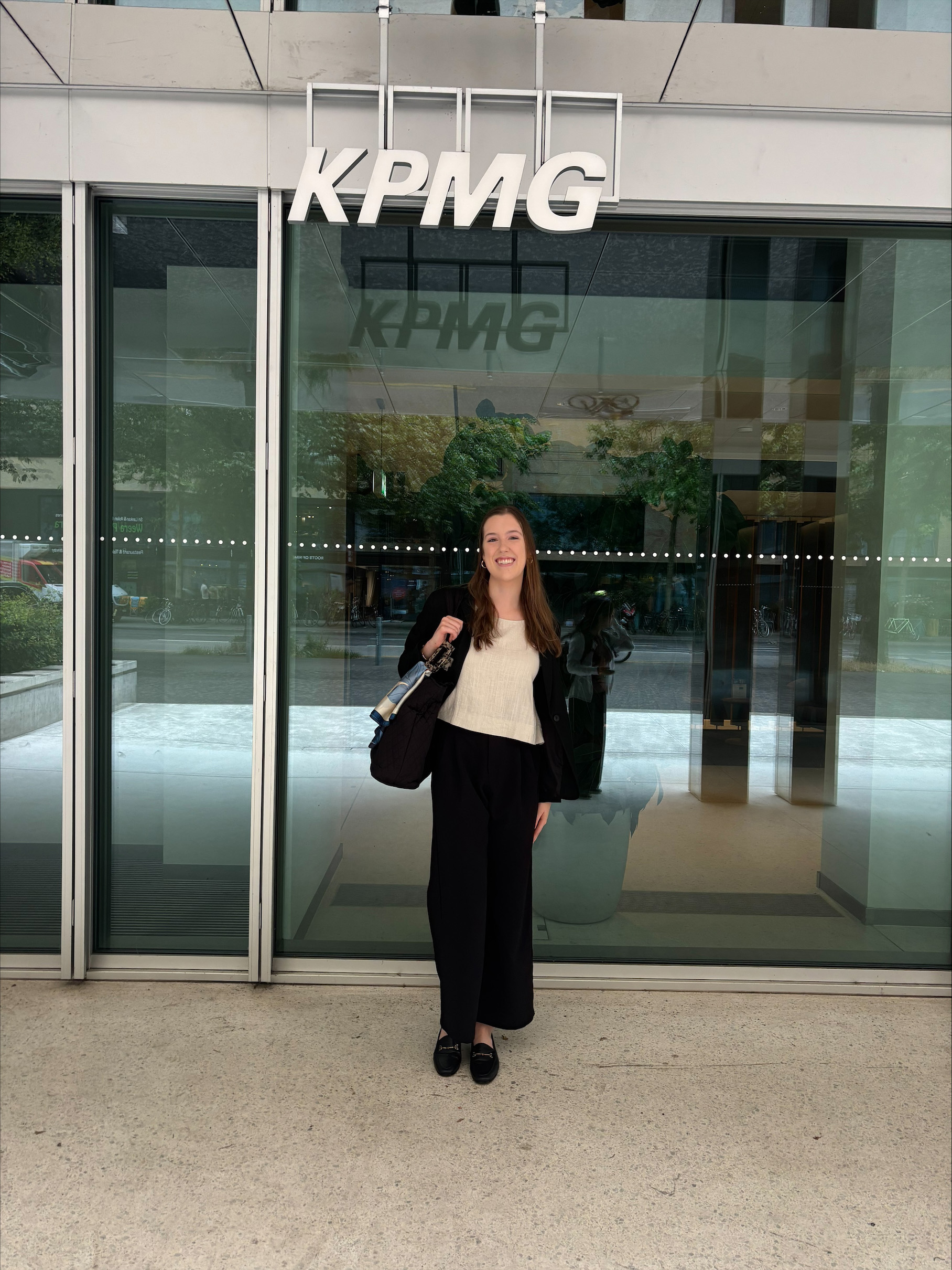 Alexa Palmer at the KPMG office. 