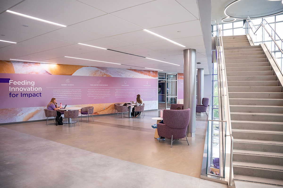 The interior of the Western Star Global Grain and Food Center at K-State. 
