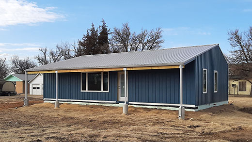 St. John house Students in Kansas State University's Net Positive Studio designed and assembled this zero energy home in St. John.