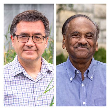 photos of Eduard Akhunov and Bimal Paul