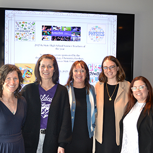 group photo of the award-winning teachers