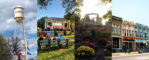 Allen County community visit This image includes photos from Humboldt and Iola.