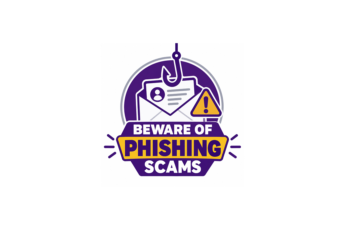 Phishing scams logo.