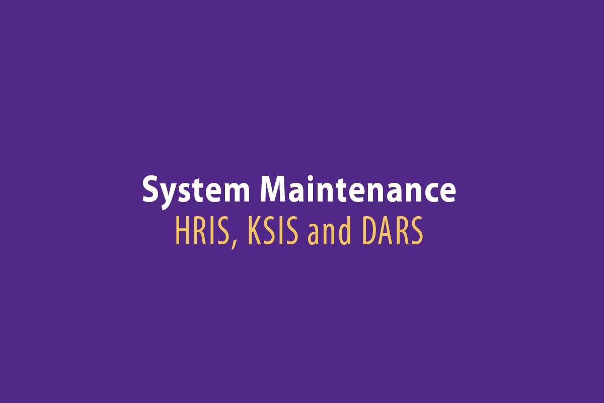 System maintenance image.