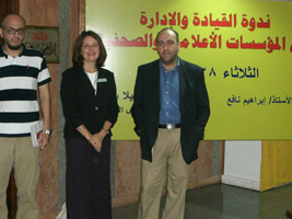 Ayman Salah, Angela Powers and Ashraf Mahamoud