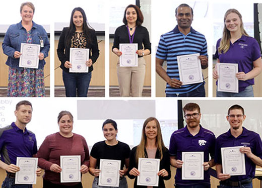 Staff awards collage