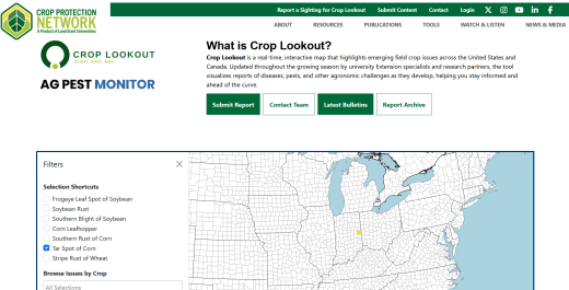 Corn Lookout Tool map