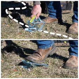 Aligning the mole trap photo