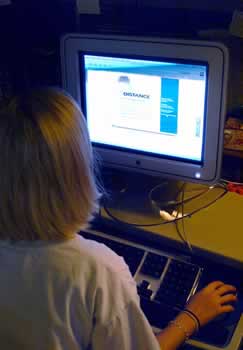 girl at computer