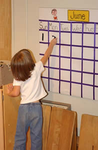 Kid by calendar
