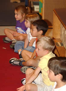 Kids sitting
