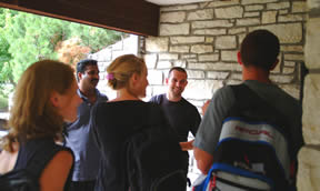 students at the center