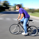 man on bicycle