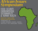 Flier for African Issues Symposium