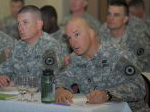 Soldiers in conference
