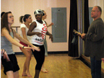 dance students in studio with teacher