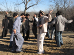 Pakistani men dancing