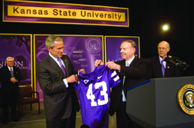 Wefald with President Bush