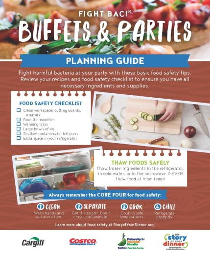 Safe parties and buffets