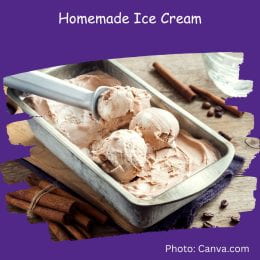 Homemade ice cream