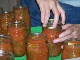 Canning salsa