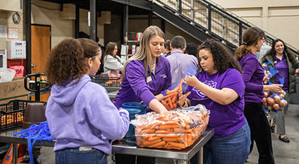 student volunteers