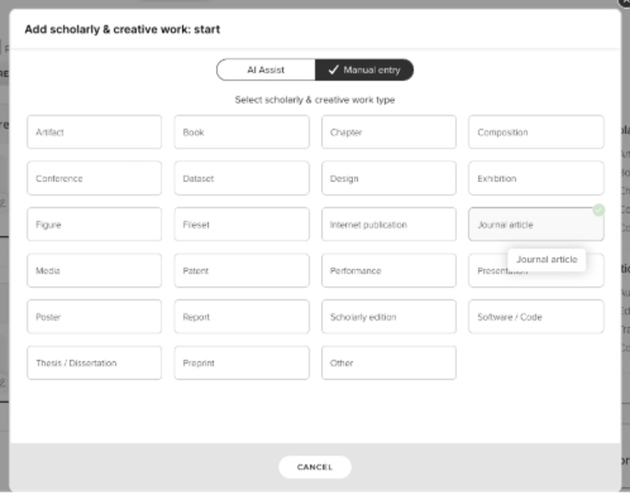 Figure 5: AI Assist and Journal Artical Publication Type AI Assist and Journal Artical Publication Type