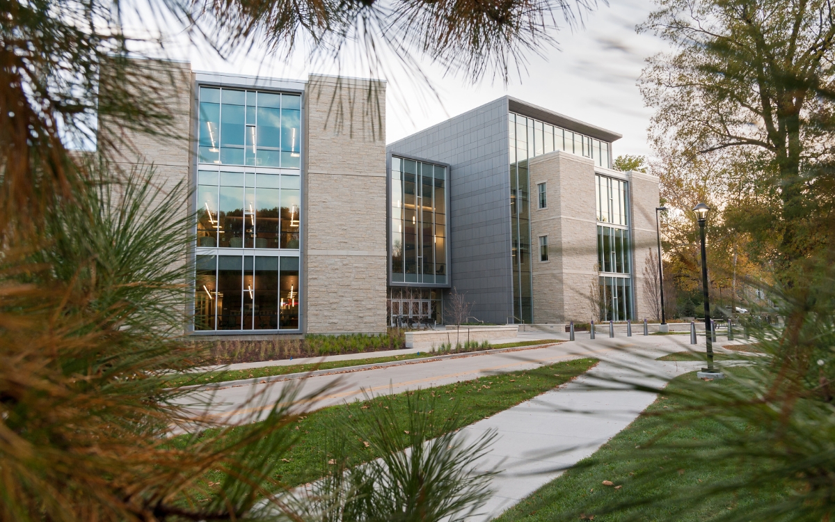 Outside of the K-State Business building